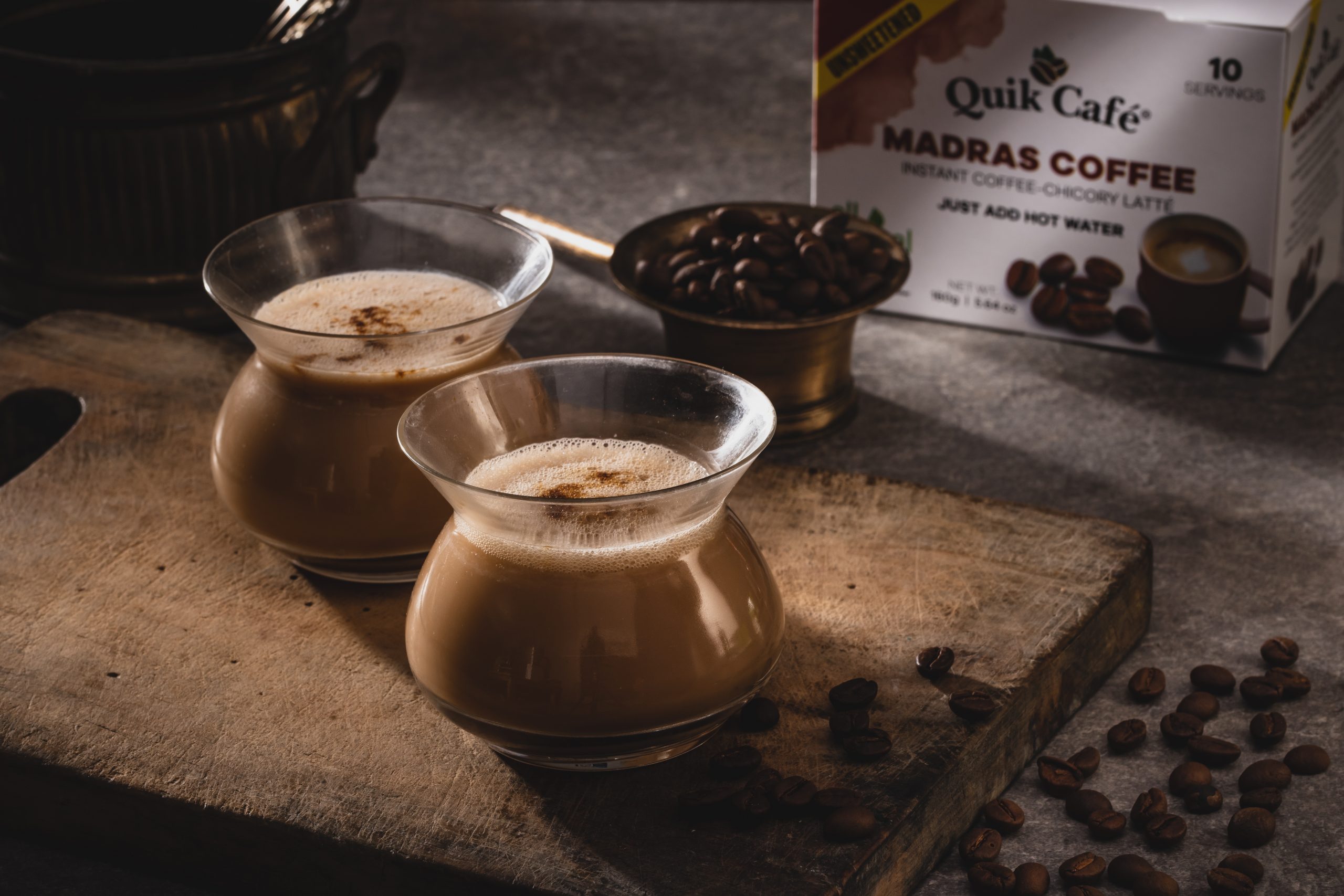 Madras Coffee Latte Unsweetened | Single Serve | QuikCafe