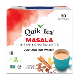 QuikTea Masala 20 pack Front of box