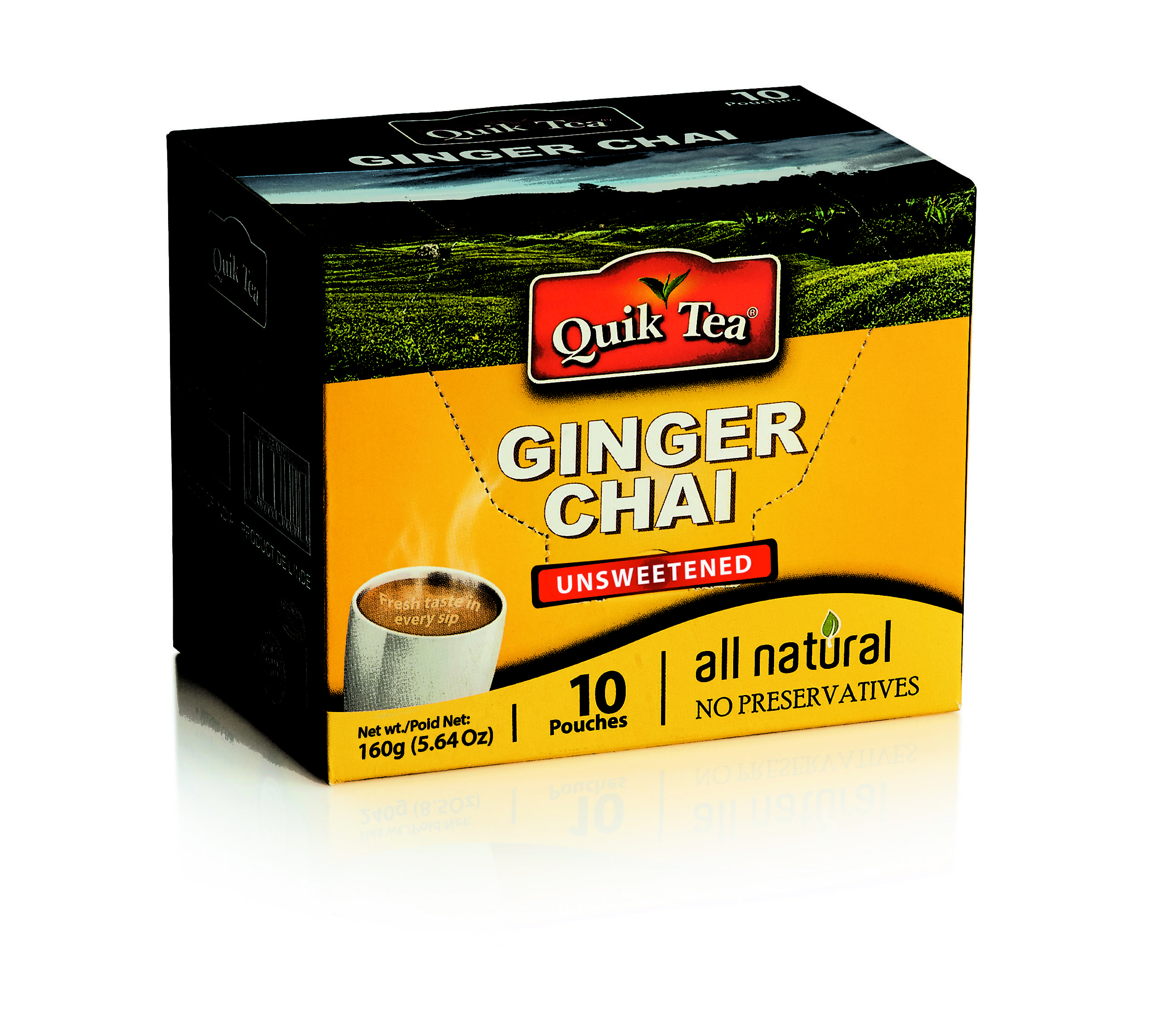 Unsweetened Ginger Chai Latte - 10 pack